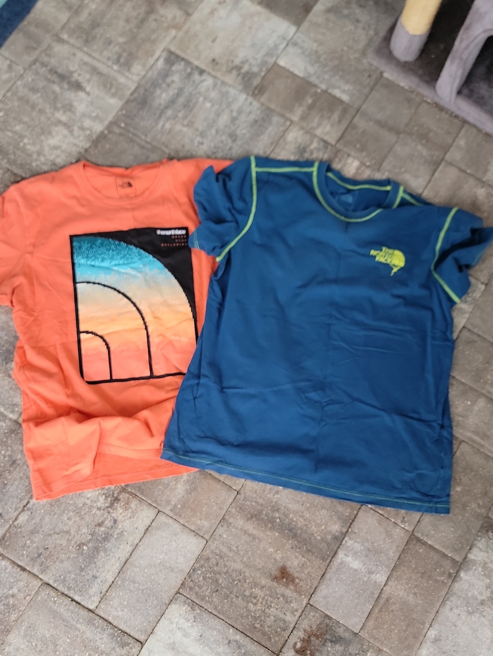 The North Face Mens Short Sleeve T Shirt Bundle Sz XL 2 Cotton TEES